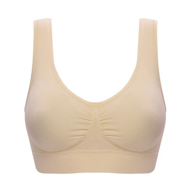 Cross-border foreign trade single-layer large-size breastless pad without wire ring vest bra sports sleep bra