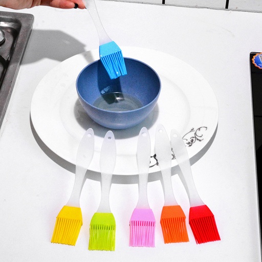 [5385623040442] Silicone oil brush, high temperature resistant baking and barbecue brush, split oil brush, cake cream barbecue brush, butter brush